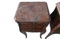 PAIR OF FRENCH MARQUETRY NIGHTSTANDS