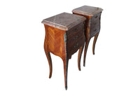 PAIR OF FRENCH MARQUETRY NIGHTSTANDS