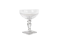 SET OF 12 BOHEMIA CRYSTAL CHAMPAGNE COUPES