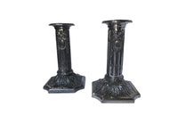 PAIR OF NE0-CLASSICAL REVIVAL CANDLESTICKS