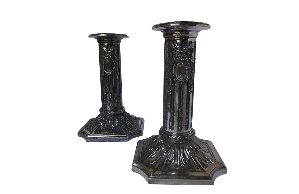 PAIR OF NE0-CLASSICAL REVIVAL CANDLESTICKS