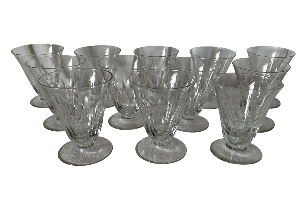 Set Of 12 Art Deco Cocktail Glasses - French Decorative Accessories - Wine Glasses Champagne Glasses - Art Deco - Antique Glasses - Glassware - Antique Shops Tetbury - AD & PS Antiques