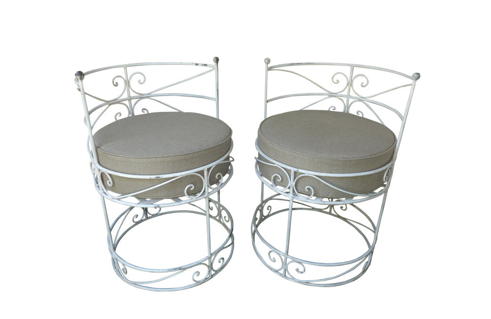 PAIR OF 1950'S GARDEN CHAIRS
