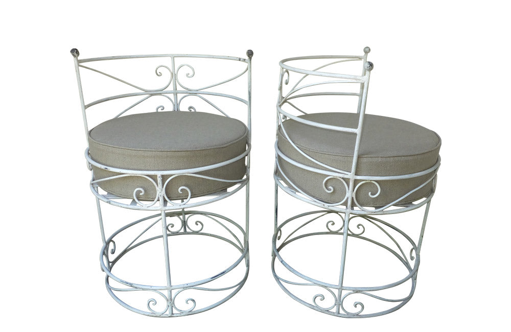 PAIR OF 1950'S GARDEN CHAIRS