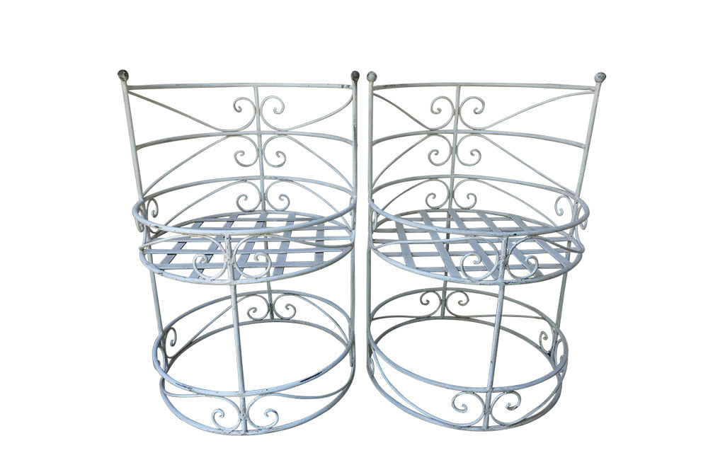 PAIR OF 1950'S GARDEN CHAIRS