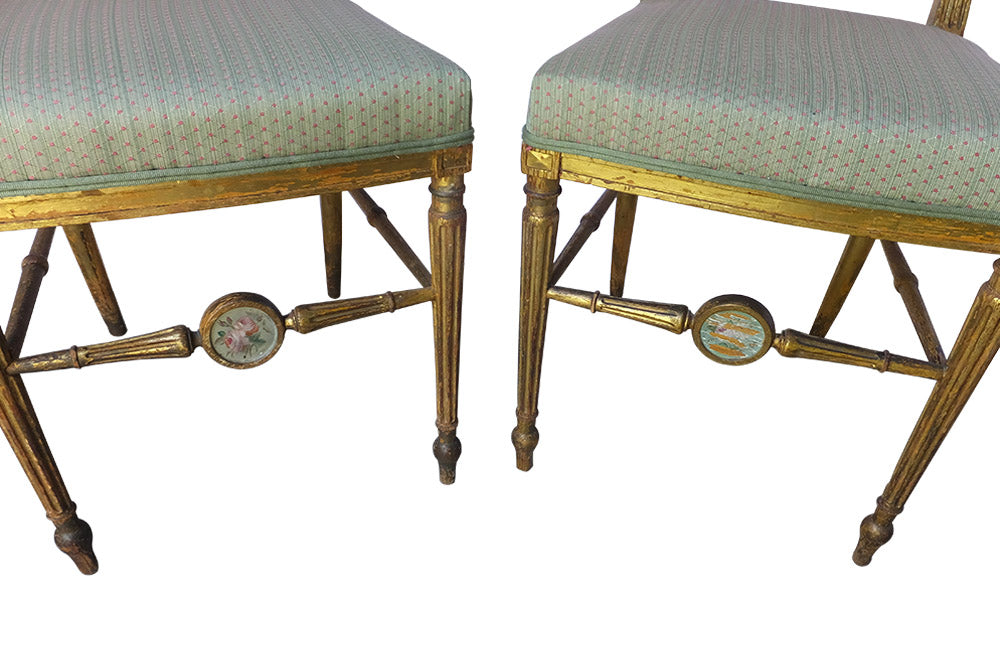 PAIR OF CHARMING NEO-CLASSICAL REVIVAL SIDE CHAIRS