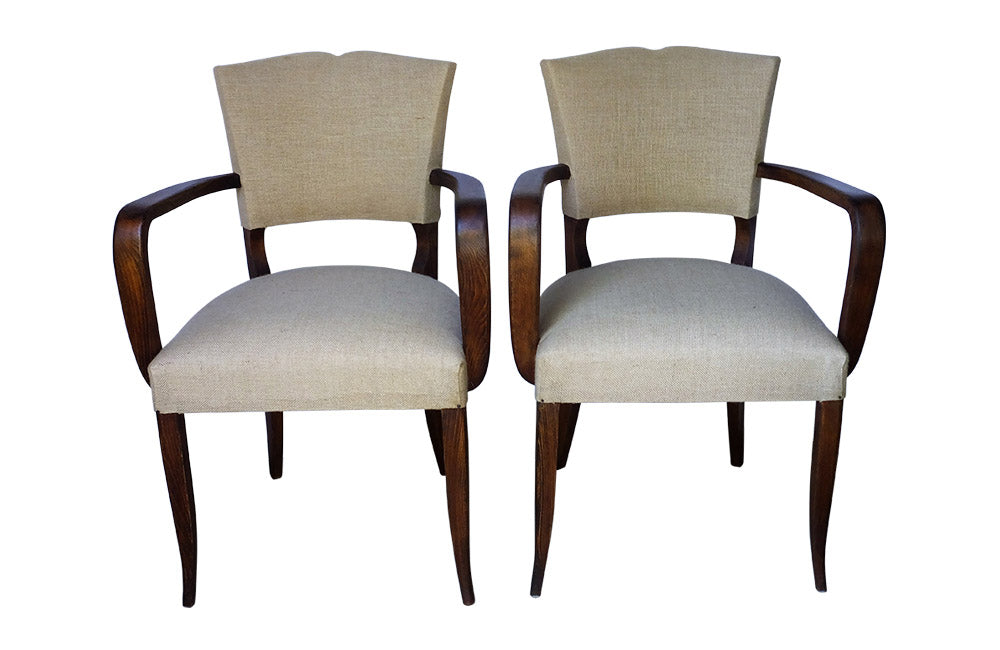 PAIR OF MOUSTACHE BACK BRIDGE CHAIRS