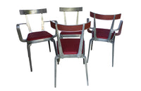 SET OF FOUR VINTAGE CHAIRS BY JOS