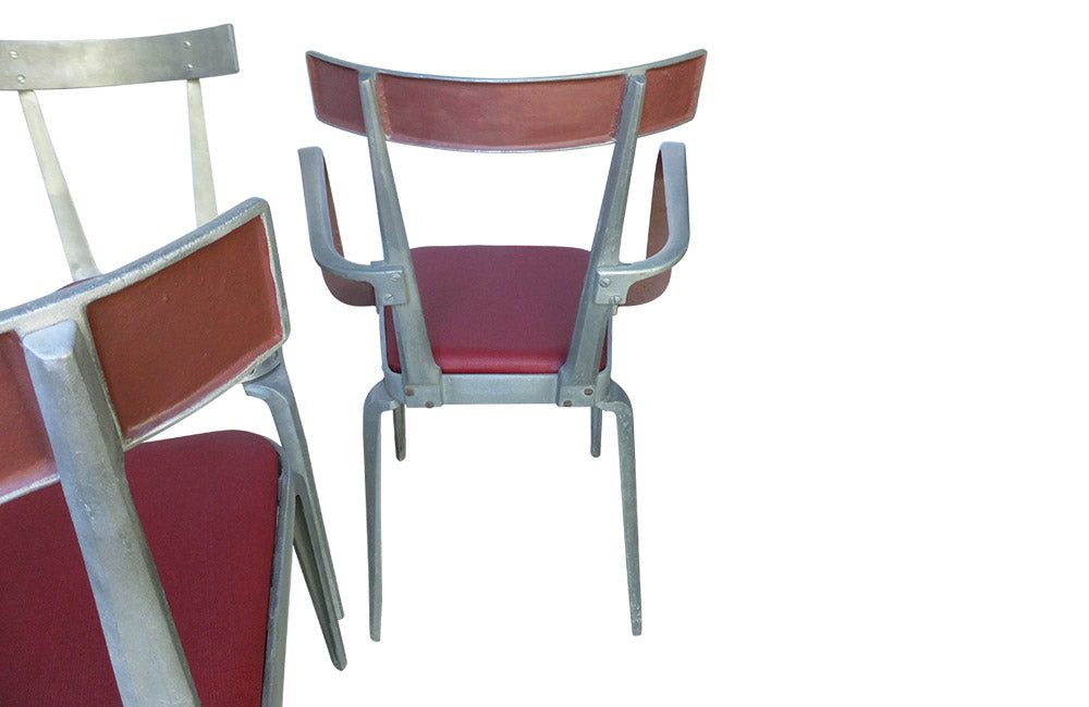 SET OF FOUR VINTAGE CHAIRS BY JOS