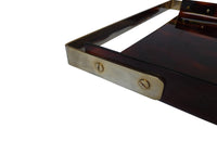 DIOR STYLE FAUX TORTOISESHELL LUCITE TRAY