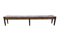 LONG 19TH CENTURY BISTRO BENCH
