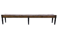 LONG 19TH CENTURY BISTRO BENCH