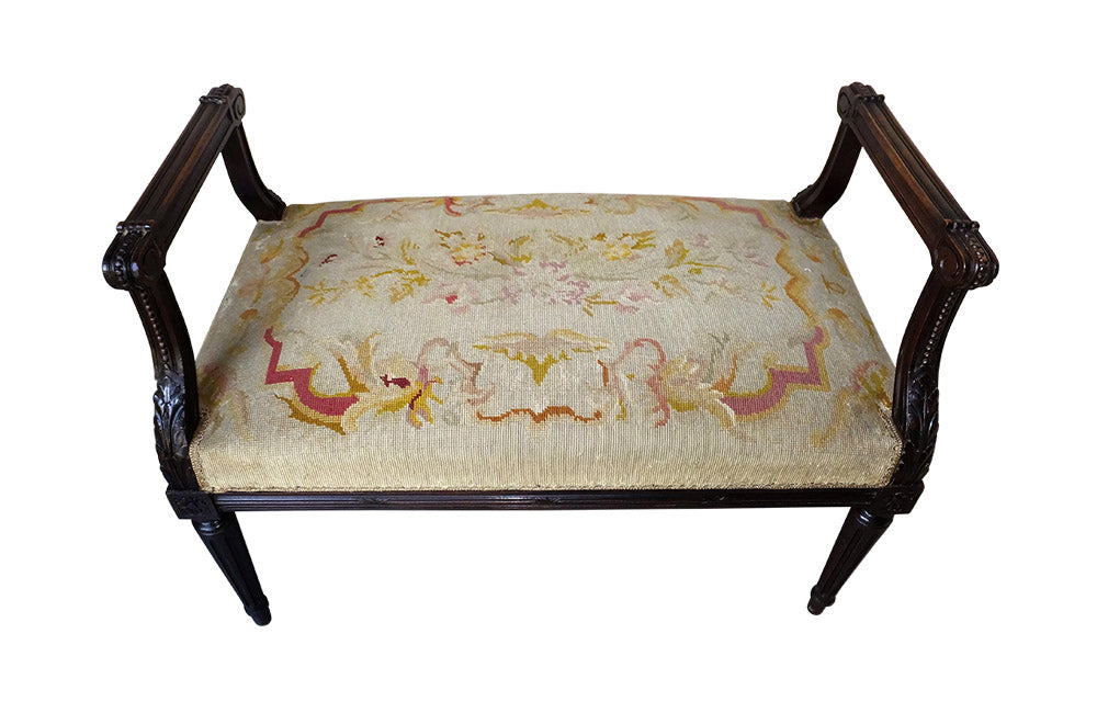 LARGE LOUIS XVI REVIVAL BANQUETTE