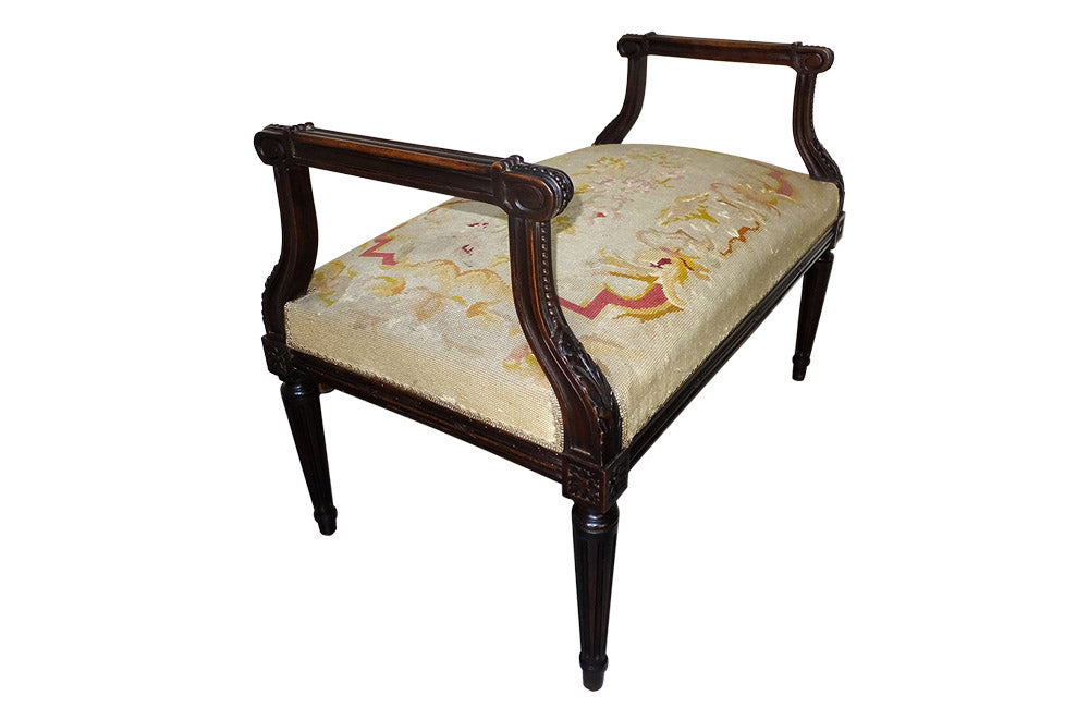 LARGE LOUIS XVI REVIVAL BANQUETTE