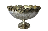 HAMMERED SILVER PLATE VASQUE