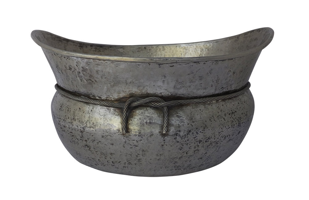 SET OF THREE LARGE SILVER PLATE VASQUES