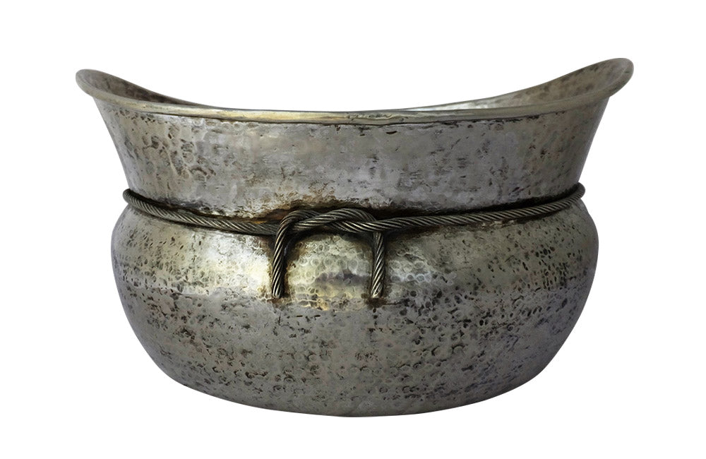 SET OF THREE LARGE SILVER PLATE VASQUES