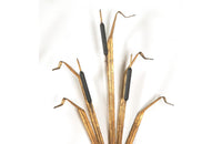 PAIR OF VINTAGE BULRUSH WALL LIGHTS