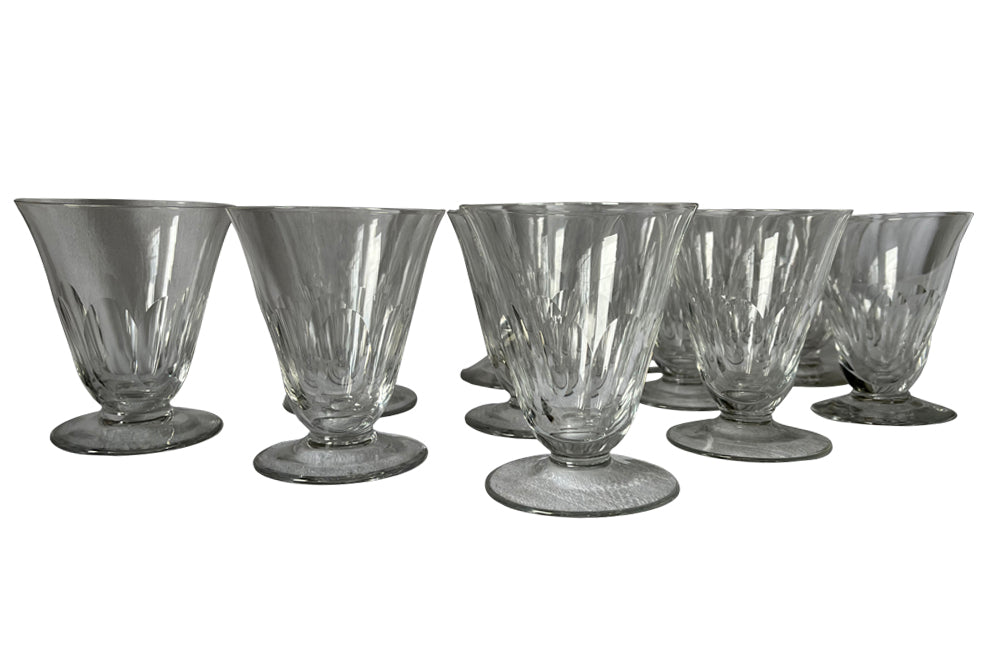 Set Of 12 Art Deco Cocktail Glasses - French Decorative Accessories - Wine Glasses Champagne Glasses - Art Deco - Antique Glasses - Glassware - Antique Shops Tetbury - AD & PS Antiques