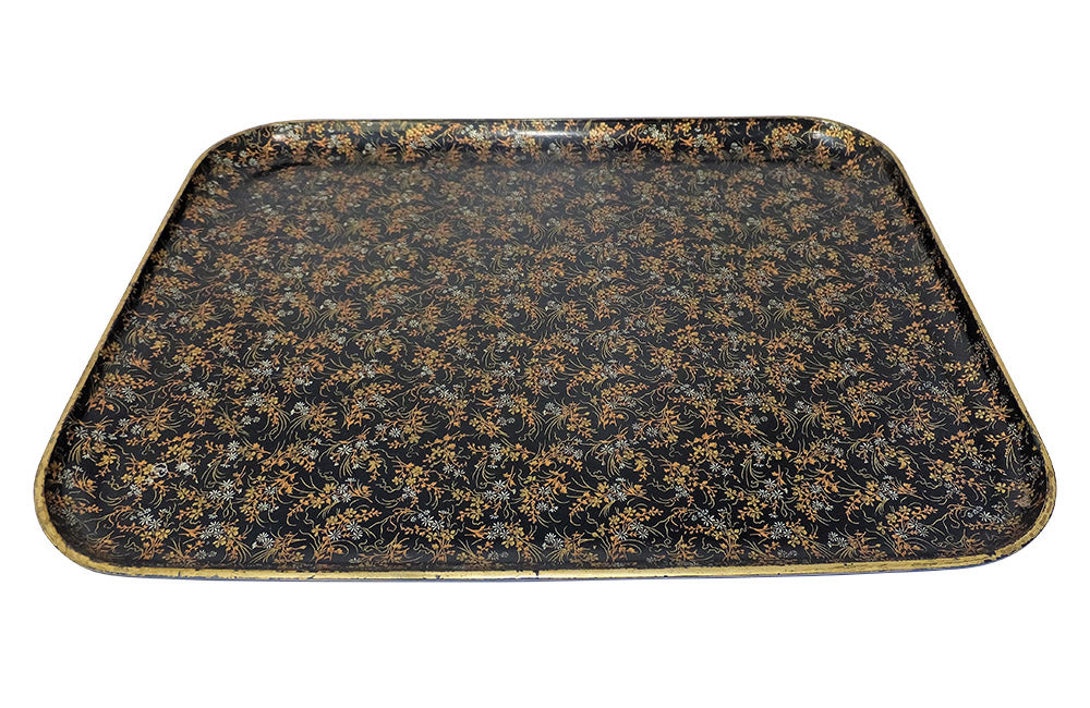 LARGE VINTAGE PAPIER MACHE TRAY