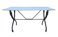 BEAUTIFUL CAST IRON SWAN BASED TABLE