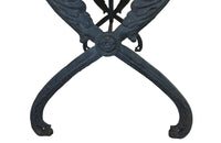 BEAUTIFUL CAST IRON SWAN BASED TABLE