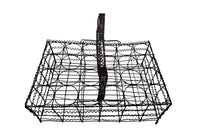 RARE FRENCH WIREWORK BOTTLE HOLDER