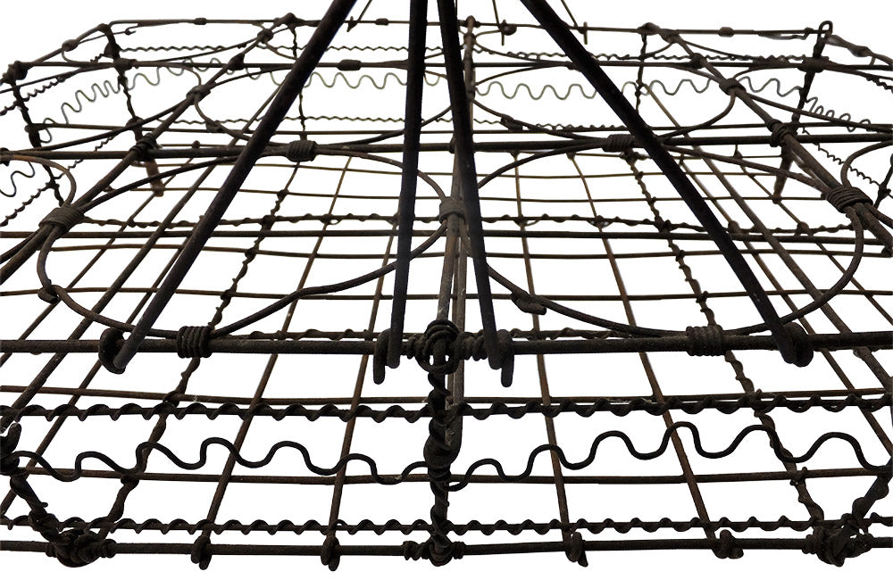 FRENCH WIREWORK GLASS CARRIER