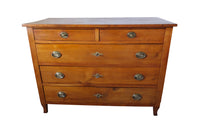 pretty French 19th Century cherrywood chest of drawers.