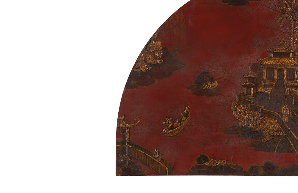 TWO DECORATIVE CHINOISERIE PANELS