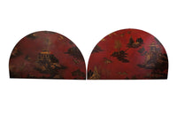 TWO DECORATIVE CHINOISERIE PANELS
