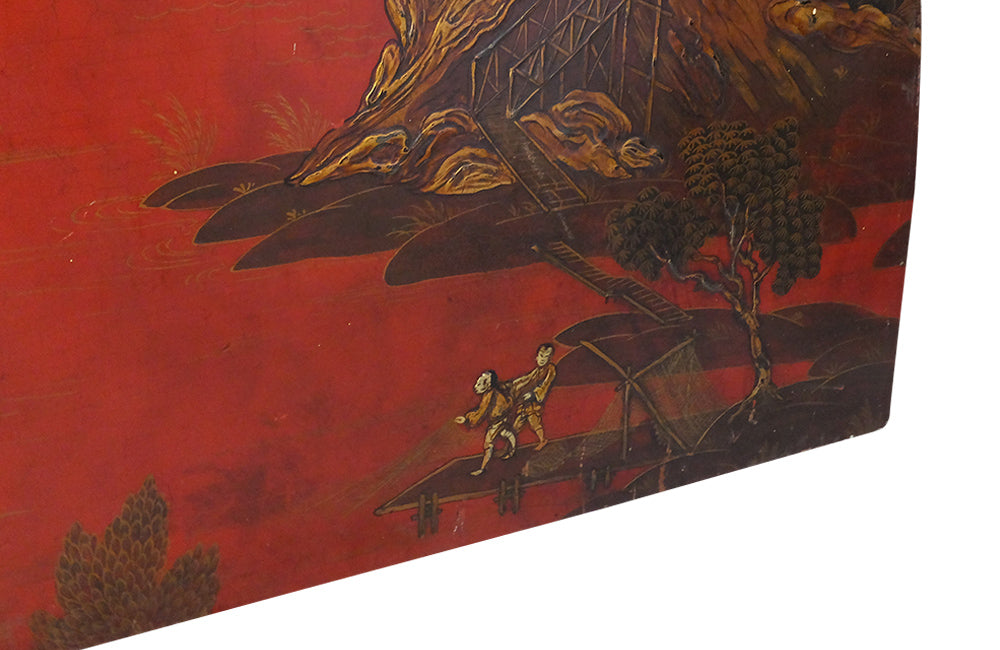 TWO DECORATIVE CHINOISERIE PANELS