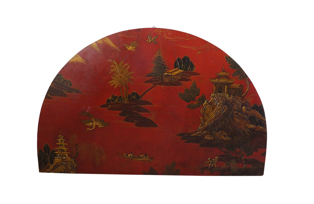 TWO DECORATIVE CHINOISERIE PANELS