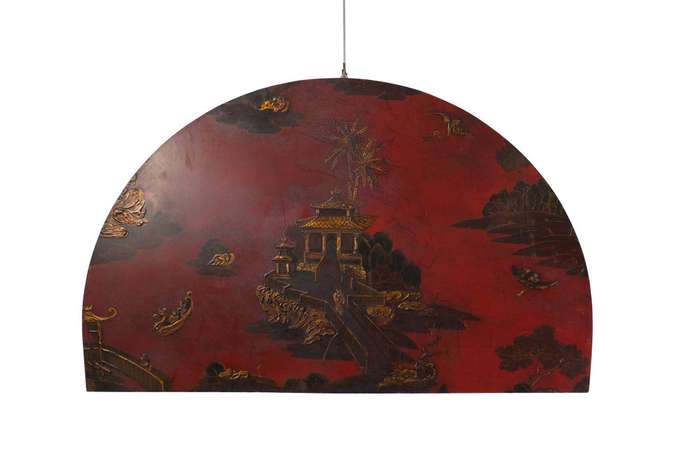 TWO DECORATIVE CHINOISERIE PANELS