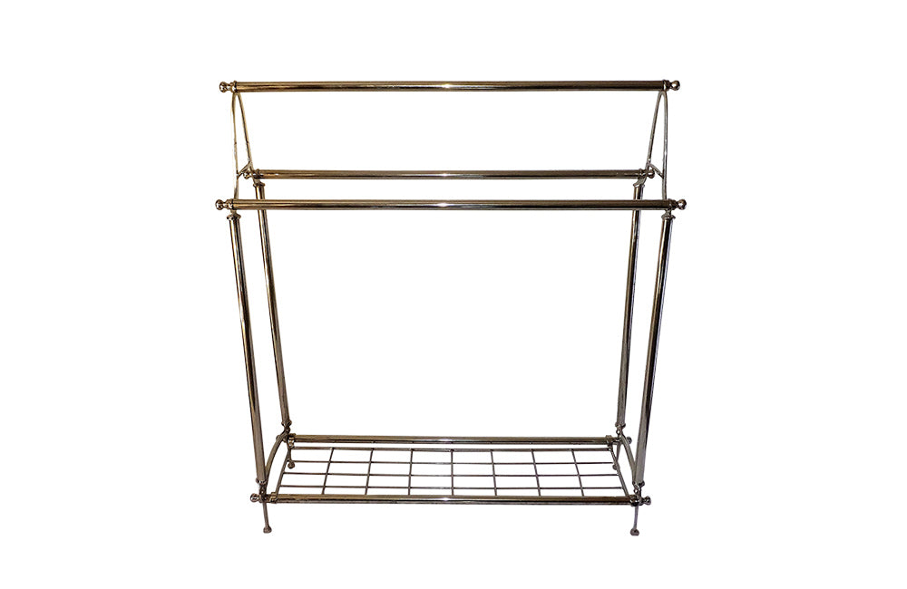 ART NOUVEAU STYLE TOWEL RAIL & SHELF - AD & PS ANTIQUES