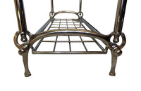 ART NOUVEAU STYLE TOWEL RAIL & SHELF - AD & PS ANTIQUES