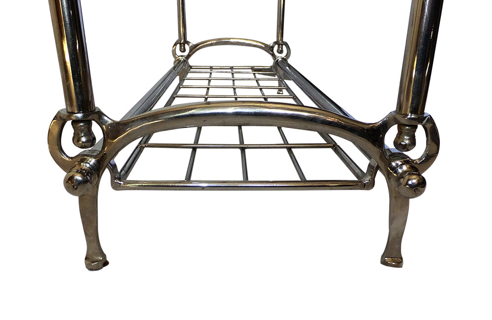 ART NOUVEAU STYLE TOWEL RAIL & SHELF - AD & PS ANTIQUES