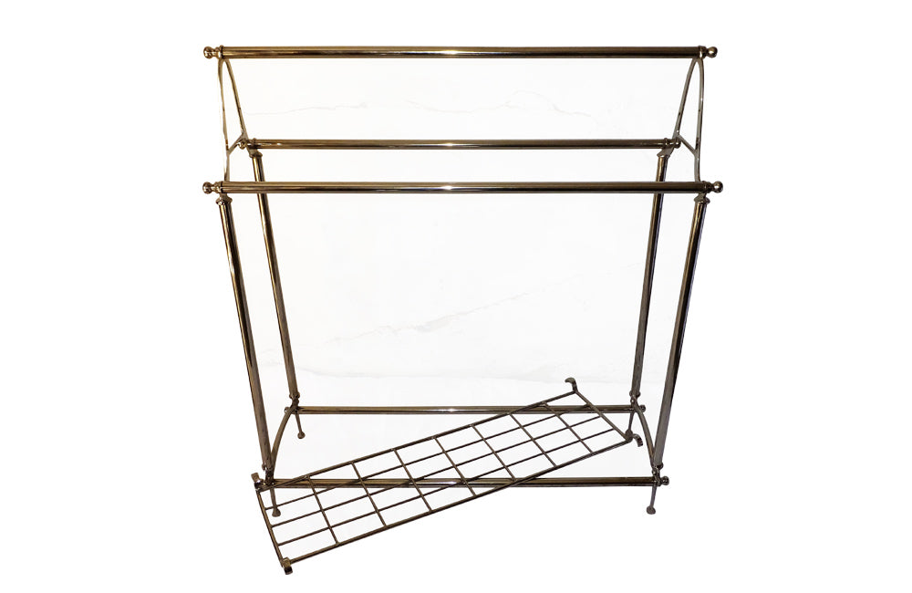 ART NOUVEAU STYLE TOWEL RAIL & SHELF - AD & PS ANTIQUES