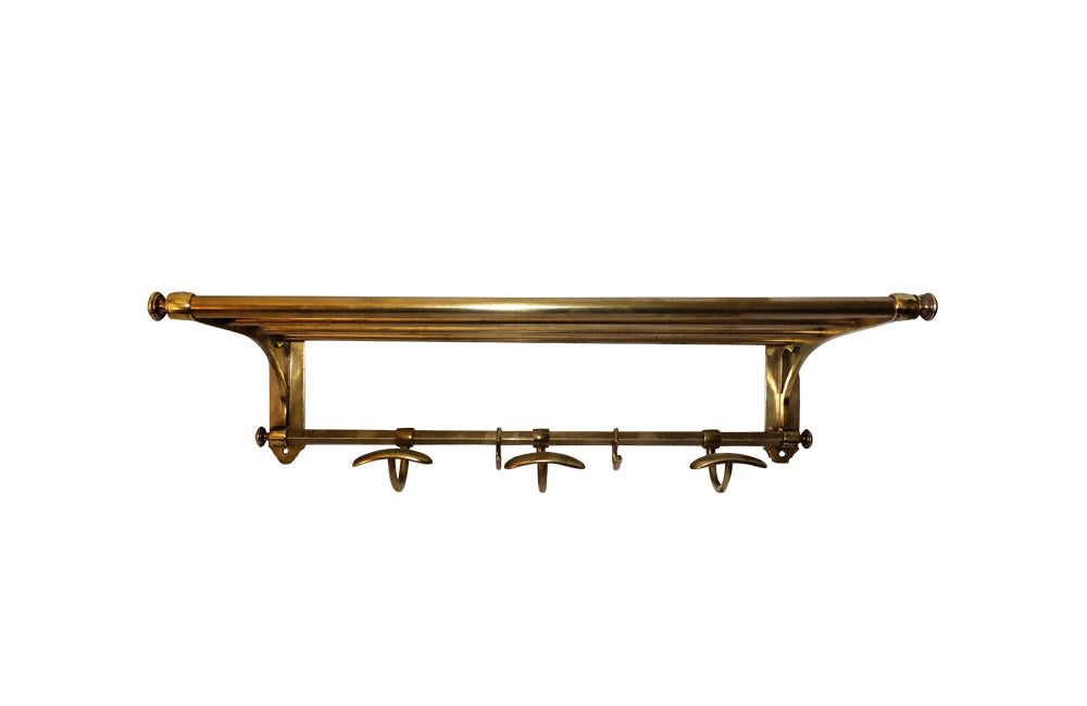 BRASS HAT & COAT RACK