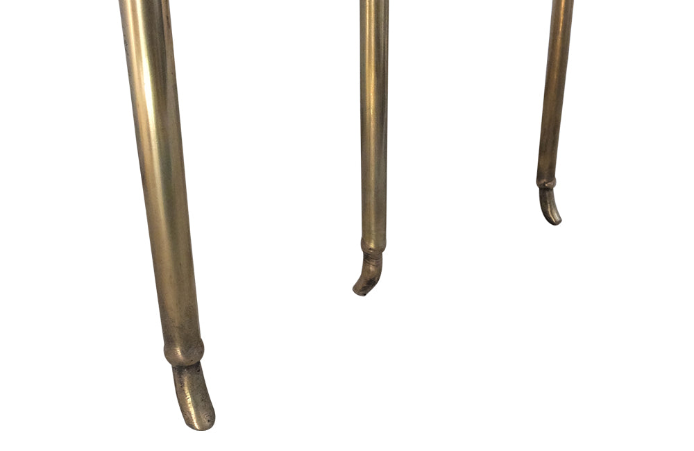 BRASS FOLDING MAGAZINE RACK