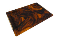 'DIOR HOME' STYLE FAUX TORTOISESHELL LUCITE TRAY