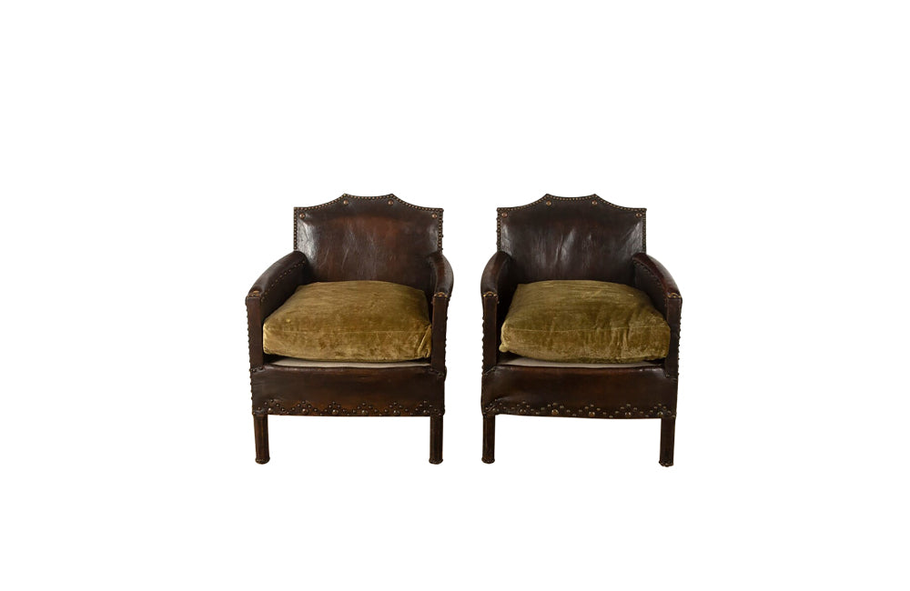 PAIR OF PETITE CLUB CHAIRS