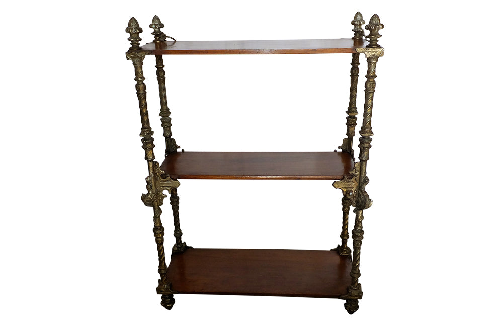 Small French Neo-Gothic Revival Shelves - Antiques Shelves - Decorative Accessories - Hanging Shelves -Standing Shelves - French Decorative Furnitue - French Antique Furniture - AD & PS Antiques