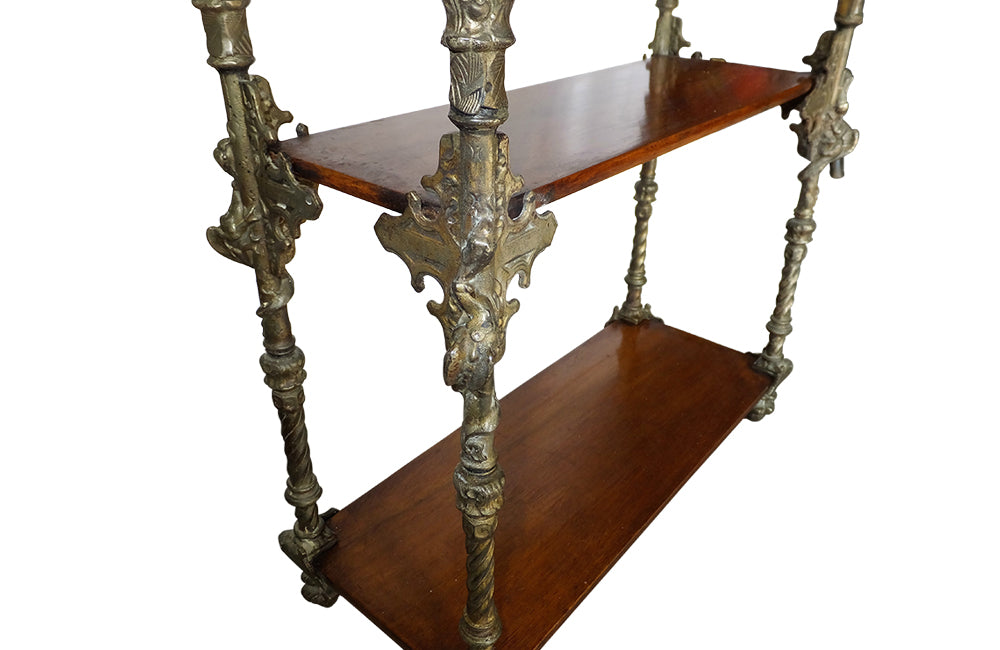 Small French Neo-Gothic Revival Shelves - Antiques Shelves - Decorative Accessories - Hanging Shelves -Standing Shelves - French Decorative Furnitue - French Antique Furniture - AD & PS Antiques