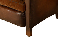 PAIR OF 1950'S LEATHER CLUB CHAIRS