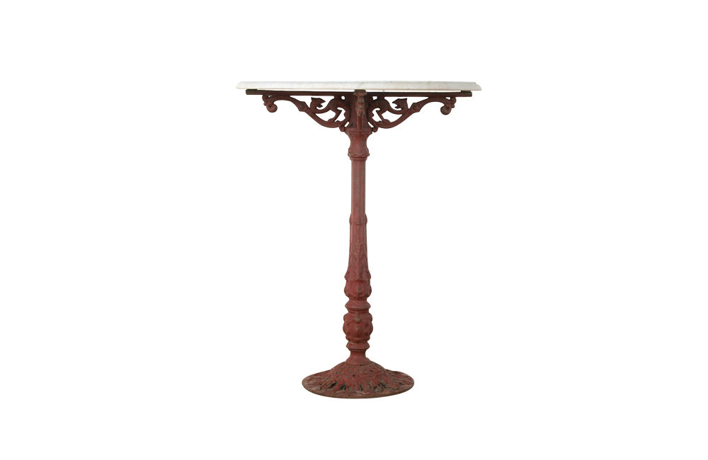 FRENCH CAST IRON GUERIDON WITH DRAGON MOTIFS