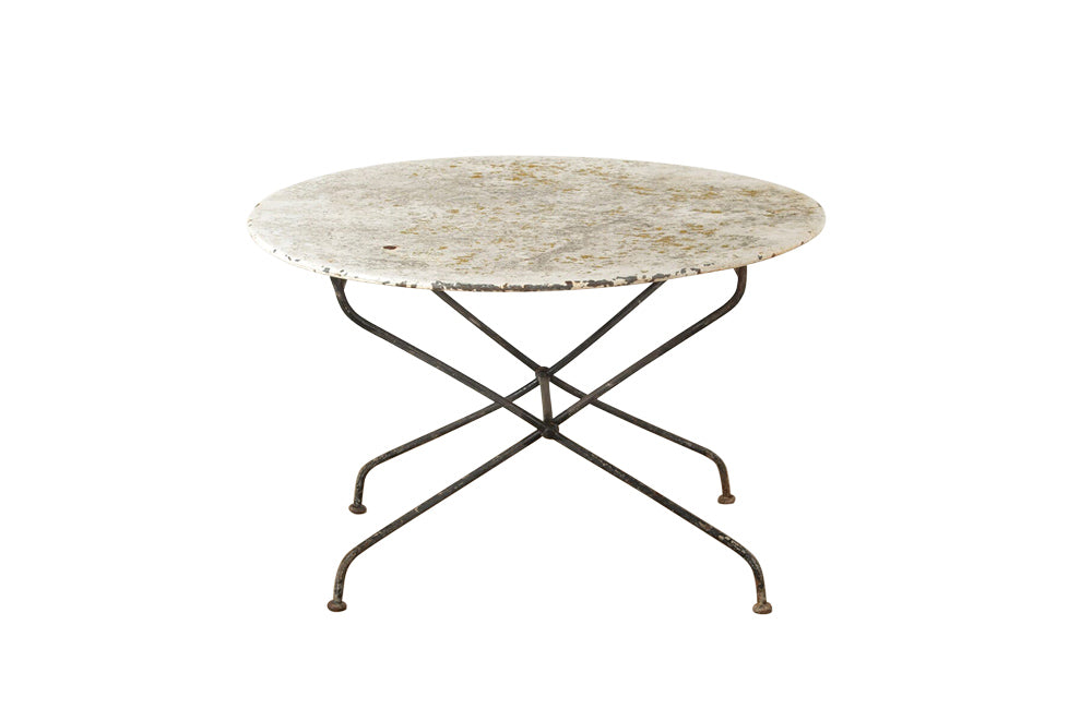 LARGE FOLDING IRON GARDEN TABLE