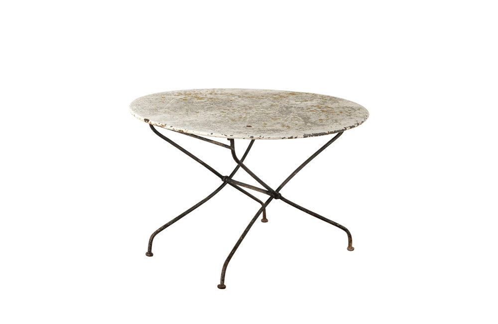 LARGE FOLDING IRON GARDEN TABLE
