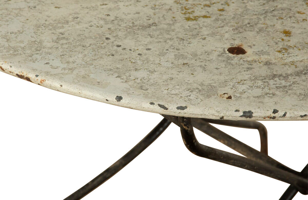 LARGE FOLDING IRON GARDEN TABLE