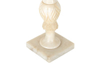 PAIR OF ALABASTER TABLE LAMPS